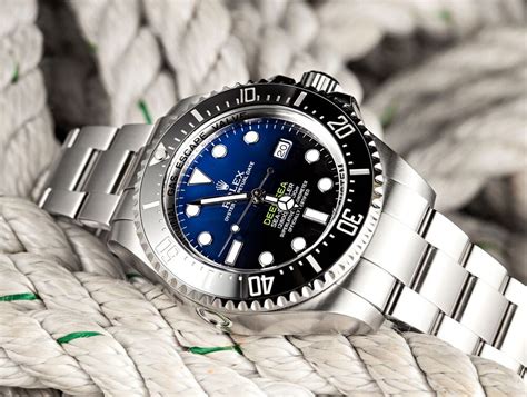 rolex blue sea|Rolex deepest dive watch.